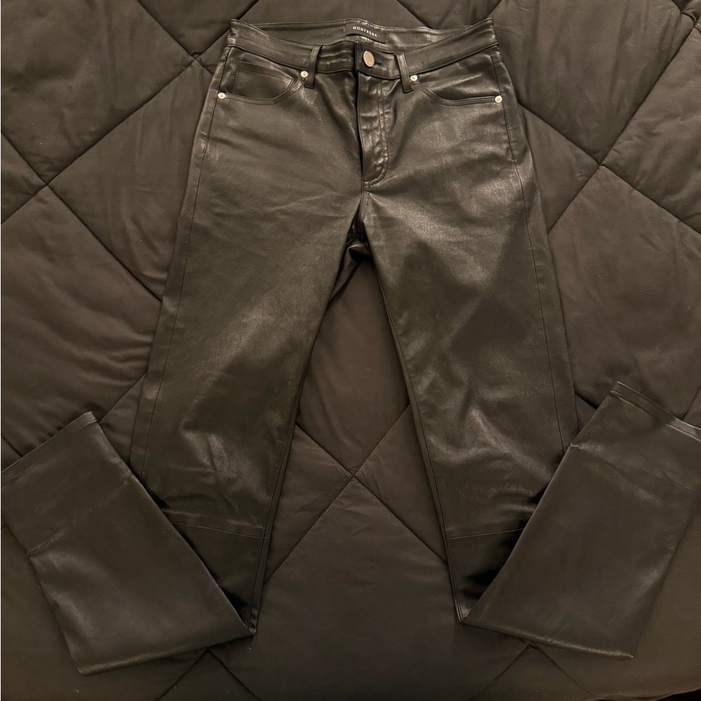 Monfrere Black Leather (Lambskin) Pants